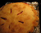 completed raspberry apple pie