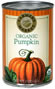 farmer's market organic canned pumpkin