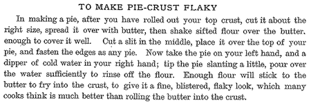 flaky pie crust recipe 1887