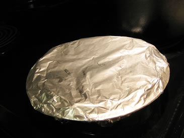 freeze pie in foil