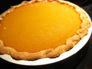 whole fresh pumpkin pie