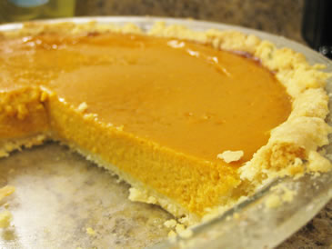 save your leftover pumpkin custard pie