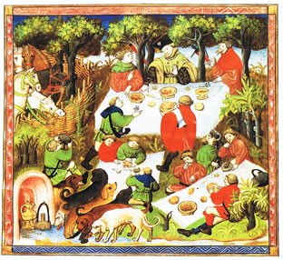 medieval nobleman pie history picnic