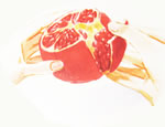 pomegranate pull apart