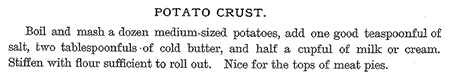 potato pie crust 1887