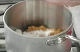 pumkin mixture in pot