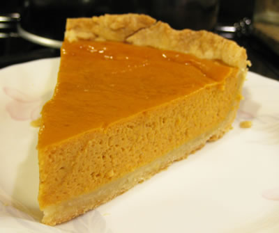 pumpkin pie less calories