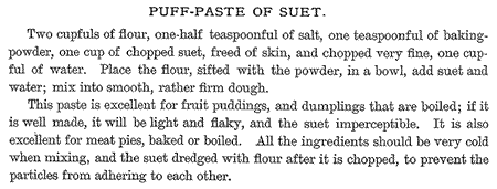 suet puff pastry pie-crust 1887