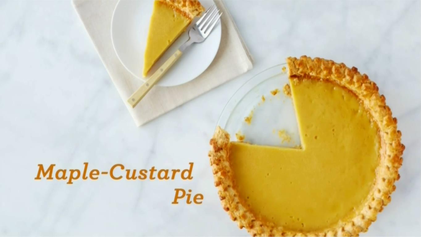 new england maple custard pie